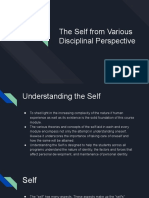 The Self From Various Disciplinal Perspective COA1