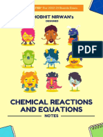 Chemical Reactions Notes for Boards Exam