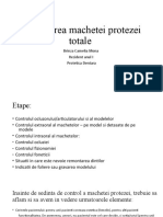 Verificarea Machetei Protezei Totale