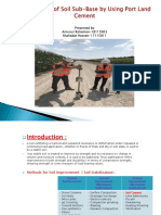 Stabilization of Soil Sub-Base by Using Port Land Cement