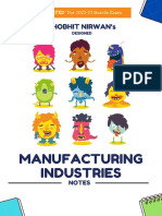 Manufacturing Industries - Shobhit Nirwan