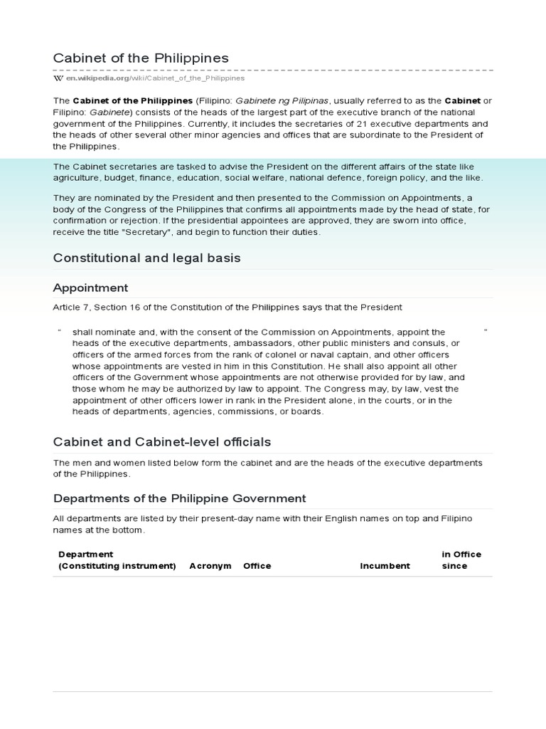 of The Philippines Updated 2020 PDF Presidents Of The United States American