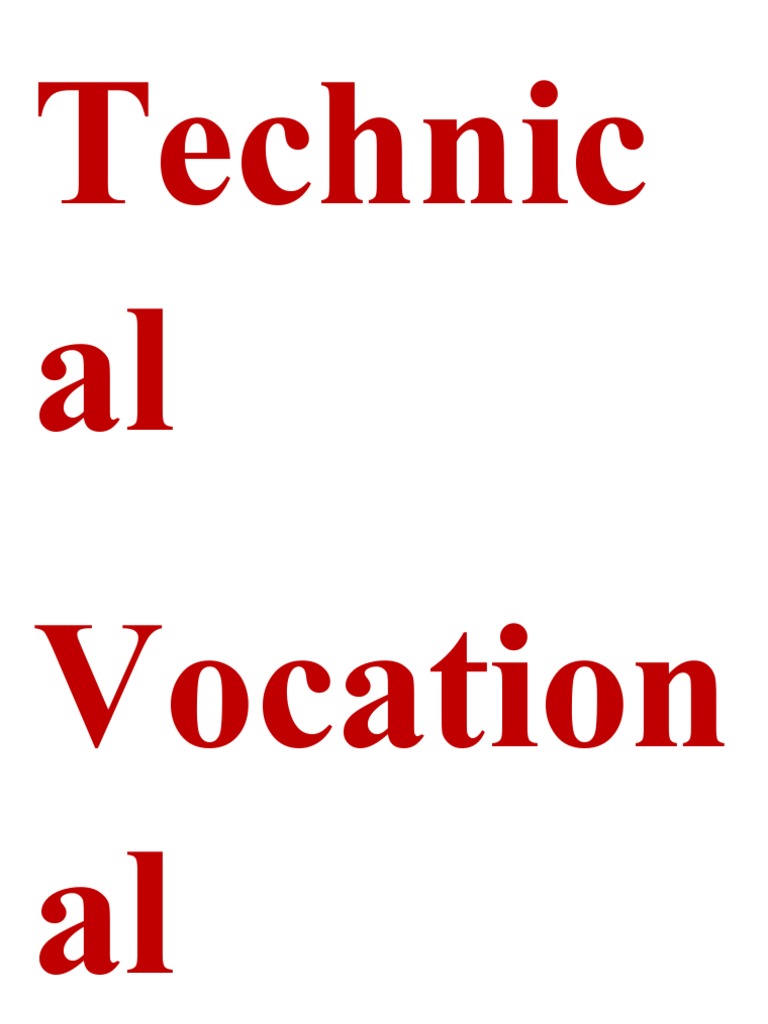 Technical Vocational Livelihood PDF
