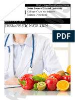 Therapeutic Nutrition for Nursing Students