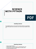 2) Data Science With Python