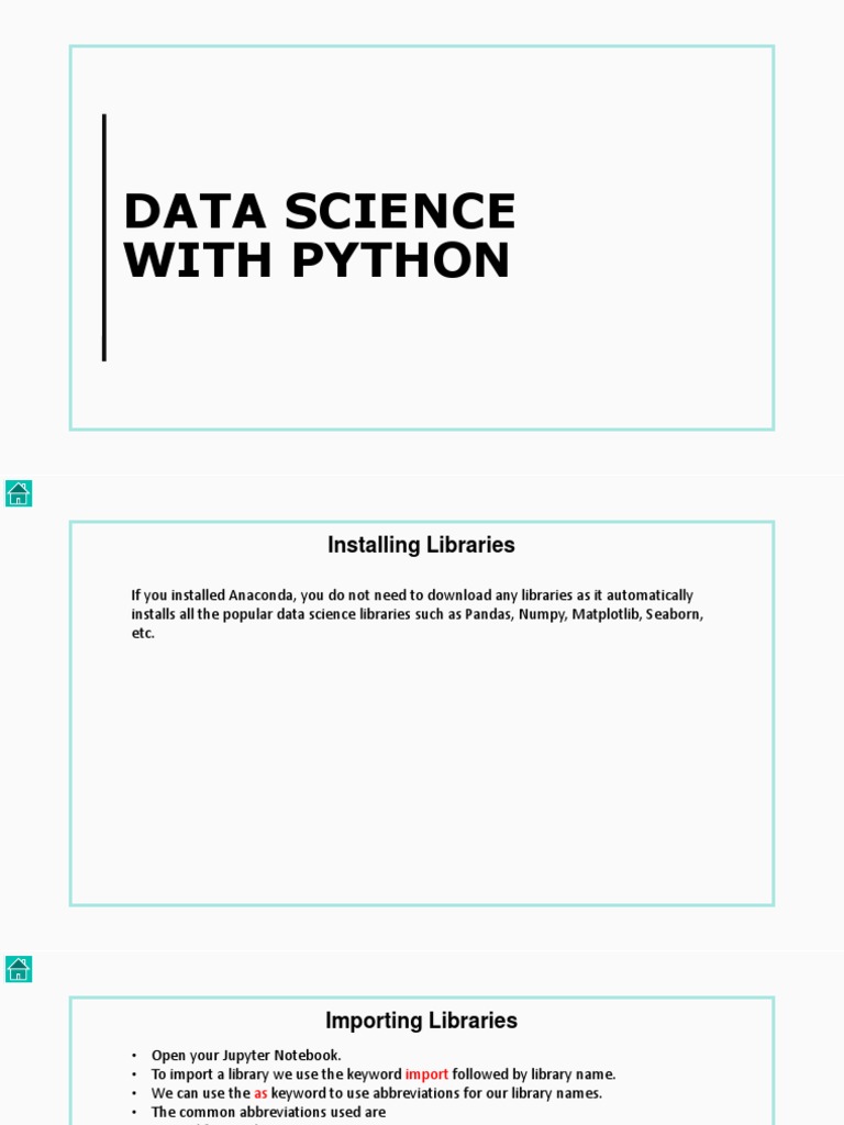 2) Data Science With Python | PDF | Array Data Structure | Computer Science