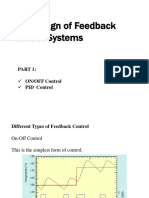 The Design and Characteristics of Feedback Control Systems