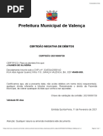 Certidão Municipal - MODELO