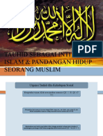 4 - Tauhid Sebagai Inti Ajaran Islam Pandangan Hidup