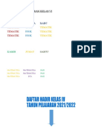 Jadwal Pembelajaran Kelas Vi