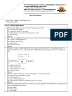 VI SEM CSE Objective Questions