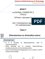 BPharm - Semester V - Med Chem II - Class 04