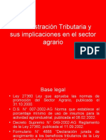 Administracion Tributaria - Incidencias Sector Agrario