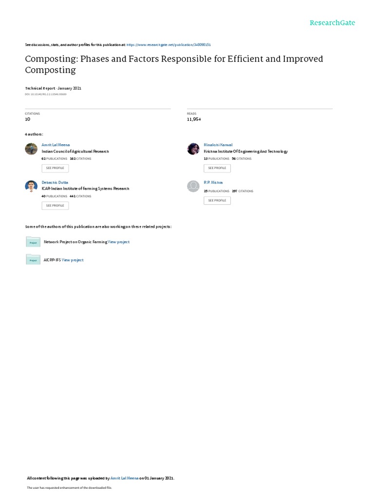 Composting Phases Pdf Compost Soil