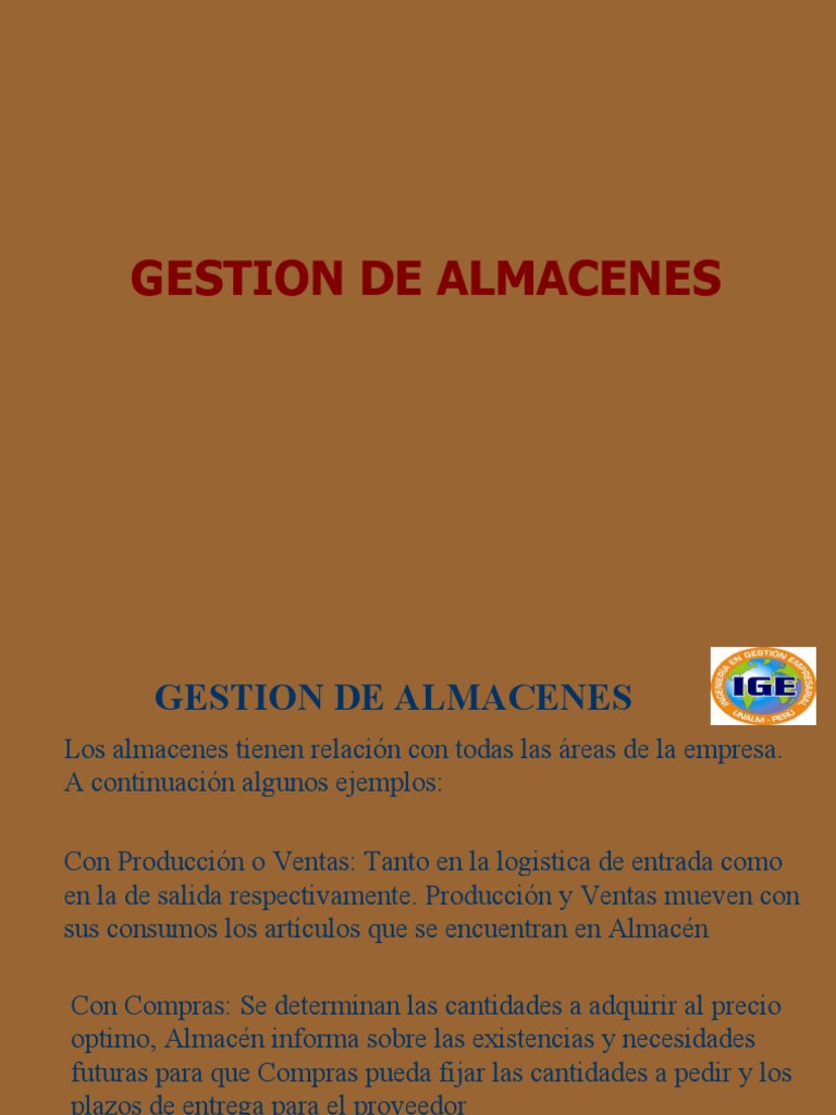Gestión Eficiente de Almacenes y Logística | PDF | Código de barras ...