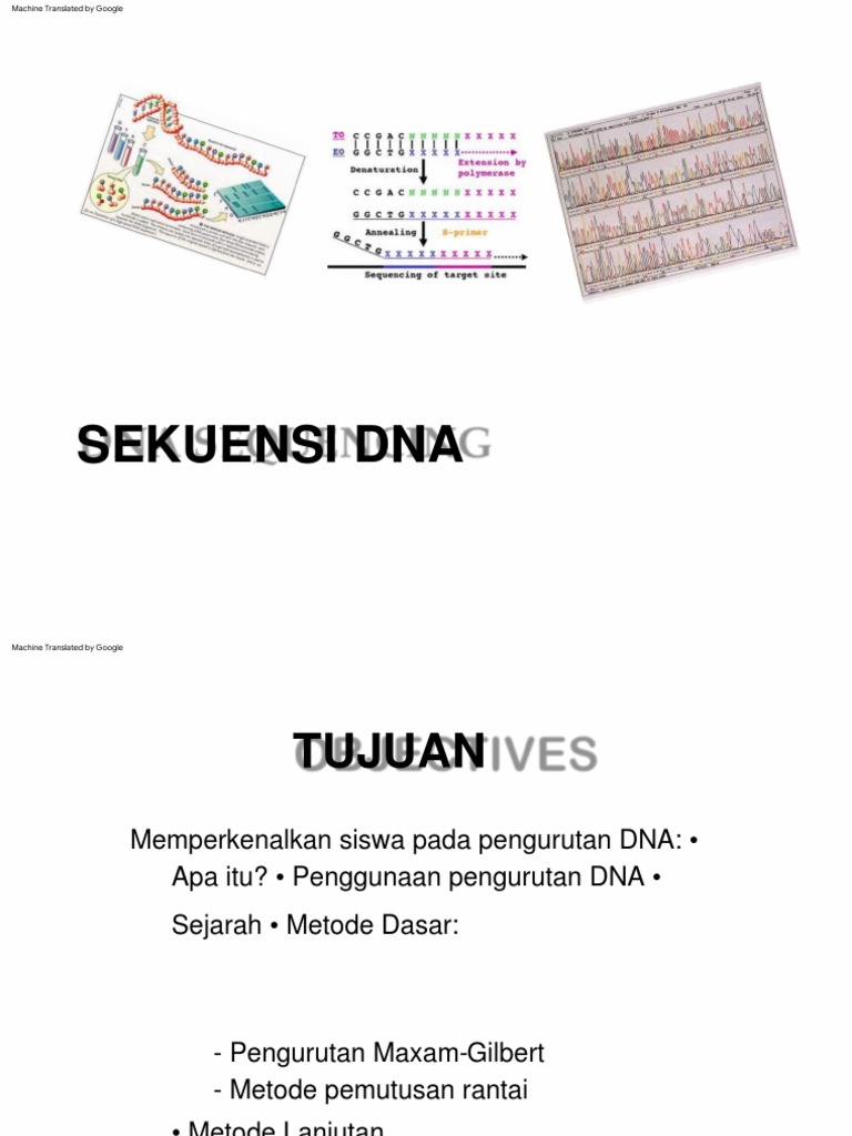 Metode dan Sejarah Pengurutan DNA | PDF