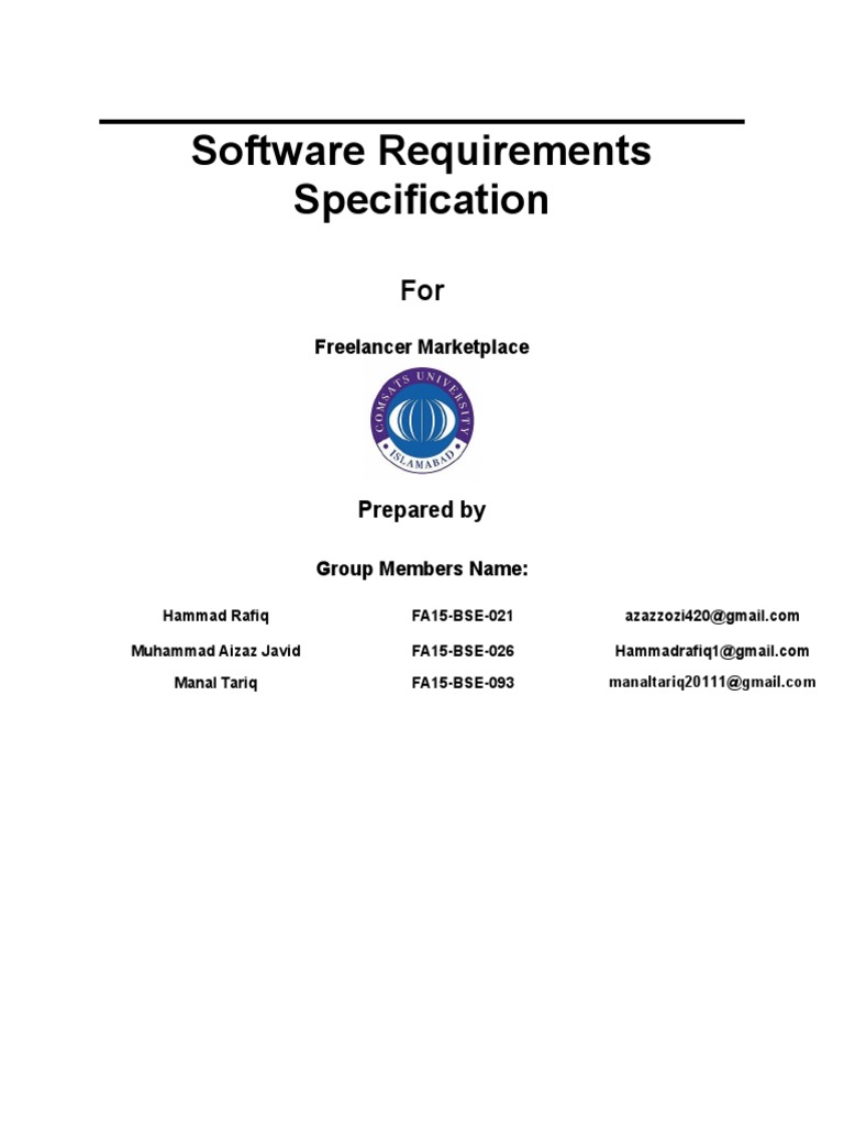 Freelancer Marketplace App Requirements | PDF | Android (Operating ...