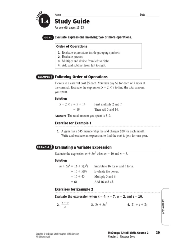 1.4 StudGuide | PDF | Mathematics | Computer Programming
