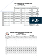 Seating Plan Door 1st Sem Nov 2022