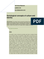 Sociological Concepts of Culture and Ide