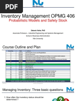 Inventory Management - OPMG406 - L05 - Probabilistic Models and Safety Stock - Spring22