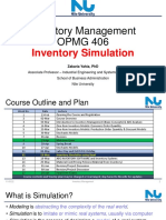 Inventory Management - OPMG406 - L07 - Inventory Simulation - Spring22