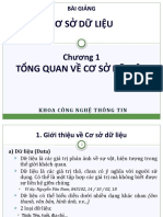 Chuong 1 - Tong Quan Ve CSDL