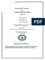 Sewage Treatment Plant Report