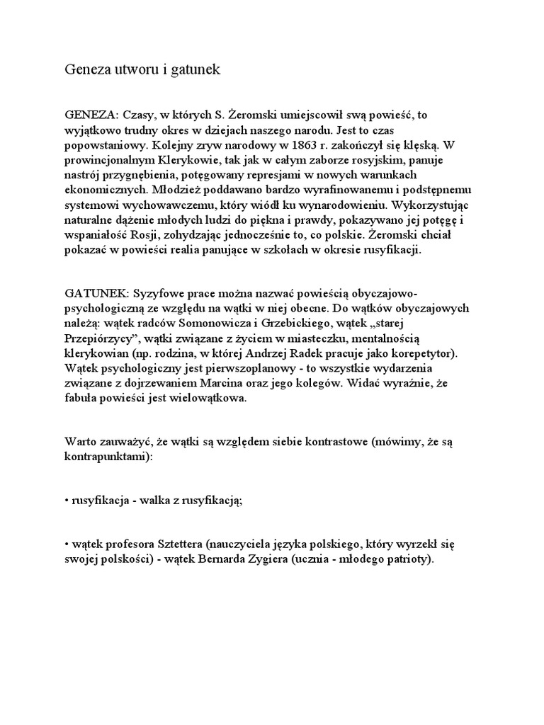 O Czym Są Syzyfowe Prace Syzyfowe Prace Geneza | PDF