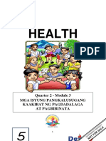 Health: Quarter 2 - Module 3 Mga Isyung Pangkalusugang Kaakibat NG Pagdadalaga at Pagbibinata