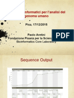 Metodi Bioinformatici Per L'analisi Del Genoma Umano