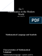 Ge3 Mathematics in The Modern World: Rina A. Guingab, LPT