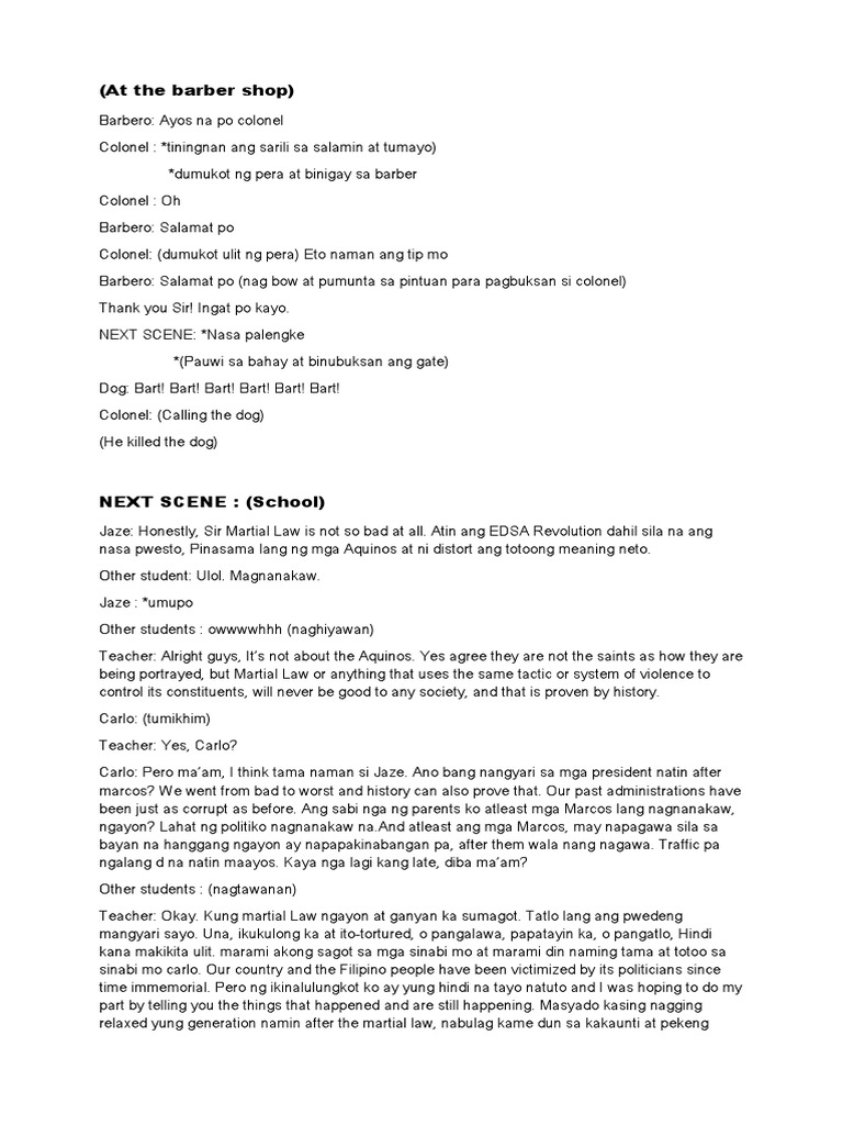 Theater Script PDF