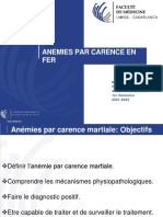 Anémies Par Carence en Fer