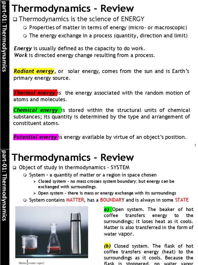 Part 01 Thermodynamics Pdf Entropy Heat