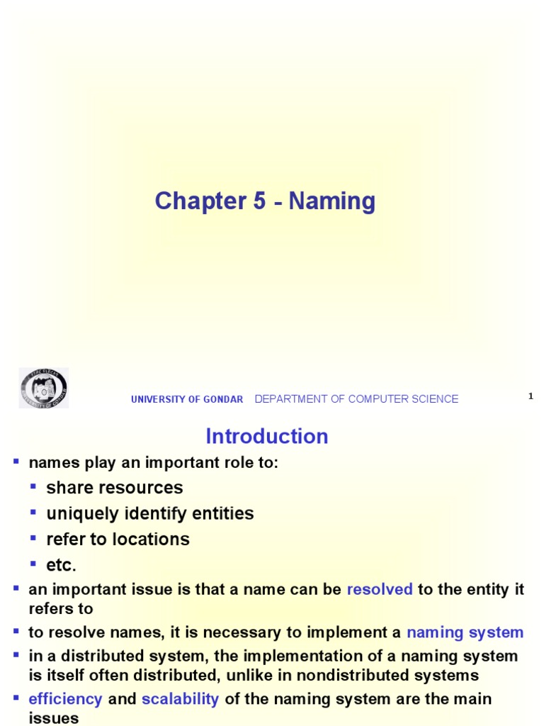 An In-Depth Exploration of Naming Systems and Name Resolution in