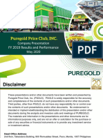 IR Presentation - PGOLD FY 2019 Results Briefing May 2020