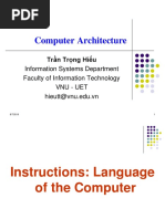 Computer Architecture: Trần Trọng Hiếu