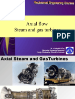Axial flow steam and gas turbines