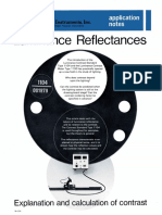 Luminance Reflectances: F Luminance Contrast Standard J