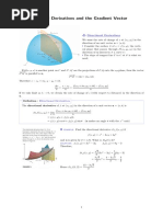 1 Directional Derivatives and The Gradient Vector