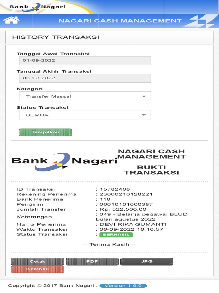 Nagari Cash Management | PDF