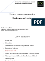 Lecture 5 - Environmental Costs
