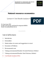 Lecture 8 - CBA Analysis