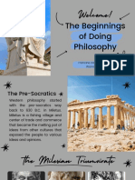 The Beginnings of Doing Philosophy