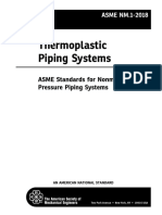 ASME NM.1-2018 Thermoplastic Piping Standards