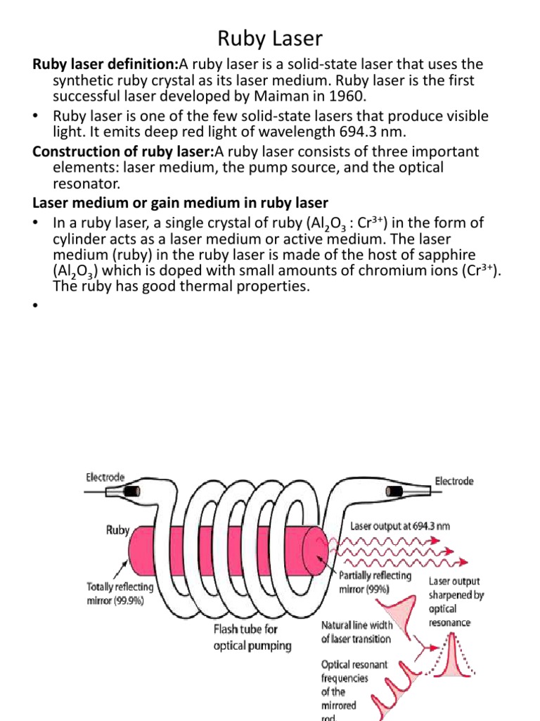 Ruby Laser and CO2 Laser - PowerPointToPdf | PDF | Laser | Mirror