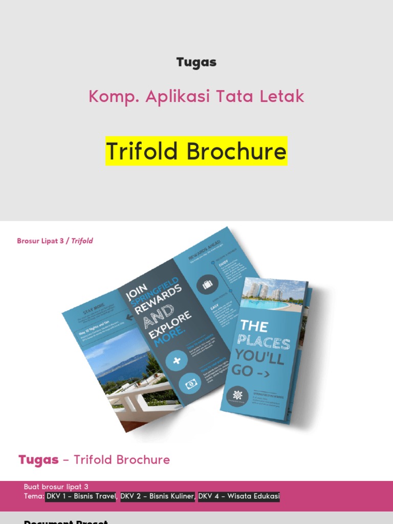 Brosur Trifold Untuk Tugas Komputer Grafis Pdf