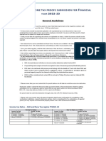 Income Tax Proof Guidelines FY. 2022-23