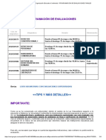 Correo de Organización Educativa Continental - Programación de Evaluaciones Finales